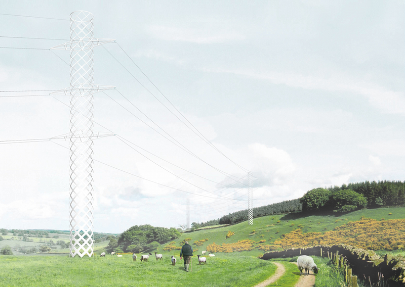 Illustration for article titled These Beautiful Giant Sculptures Support Power Lines With Style